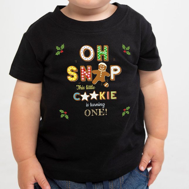 Camiseta De Bebé ¡Oh Snap! Gingerbread Cookie Cualquier Cumpleaños  (Subido por el creador)