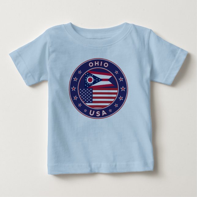 Camiseta De Bebé Ohio (Anverso)