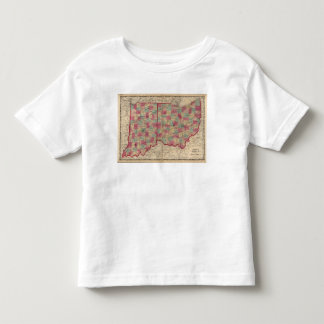 Camiseta De Bebé Ohio e Indiana 3