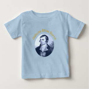 Camiseta De Bebé Oidhche Bhlas Burns azul gaélico