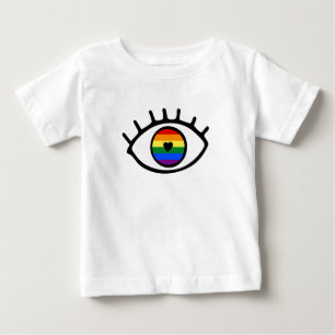 Camiseta De Bebé Ojo arcoiris