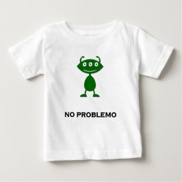 Camiseta De Bebé Ojo triple no hay problema verde