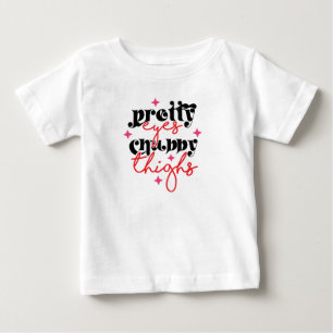 Camiseta De Bebé Ojos Bonitos Muslos Regordetes