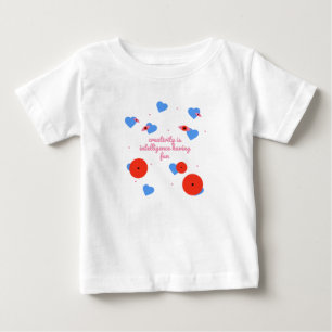 Camiseta De Bebé Ojos de corazón de diversión creatividad