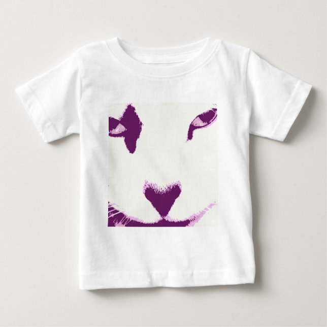 Camiseta De Bebé Ojos de gato (Anverso)
