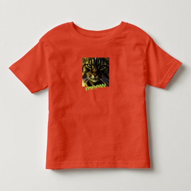 Camiseta De Bebé Ojos de gato hipnotizante de cara animal (Anverso)