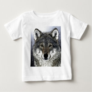 Camiseta De Bebé Ojos de Lobo