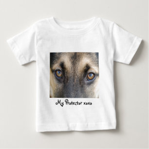 Camiseta De Bebé Ojos de pastor alemanes