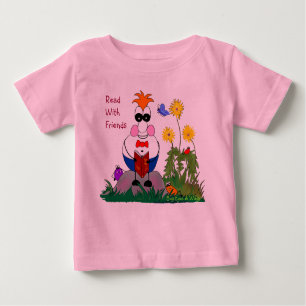 Camiseta De Bebé Ojos y alas de error leídos con amigos, Toddler Te