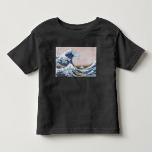 Camiseta De Bebé Ola de tsunami frente a Kanagawa Japón por Hokusai