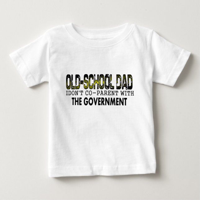 Camiseta De Bebé old school Dad (Anverso)