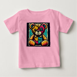 Camiseta De Bebé Old Teddybear, creepy