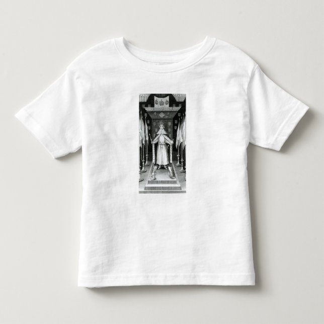 Camiseta De Bebé Oliver Cromwell que se coloca en estado; (Anverso)