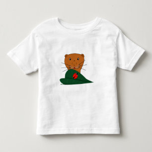 Camiseta De Bebé Oliver La Nutria Estudia una Mariquita