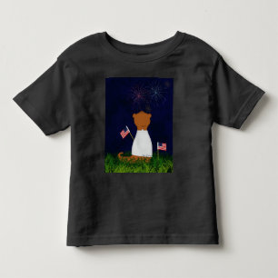 Camiseta De Bebé Oliver La Nutria Viendo Fuegos Artificiales