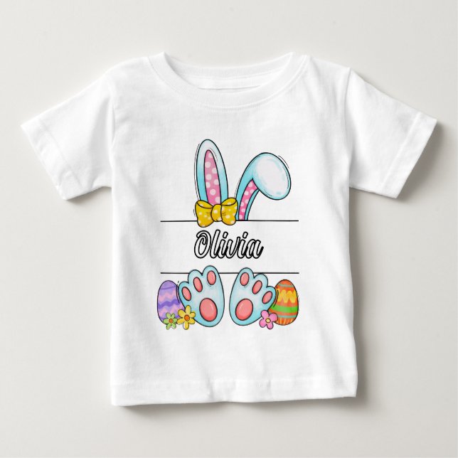 Camiseta De Bebé Olivia Easter Bunny (Anverso)