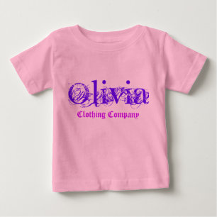 Camiseta De Bebé Olivia Name Clothing Company Baby Shirts