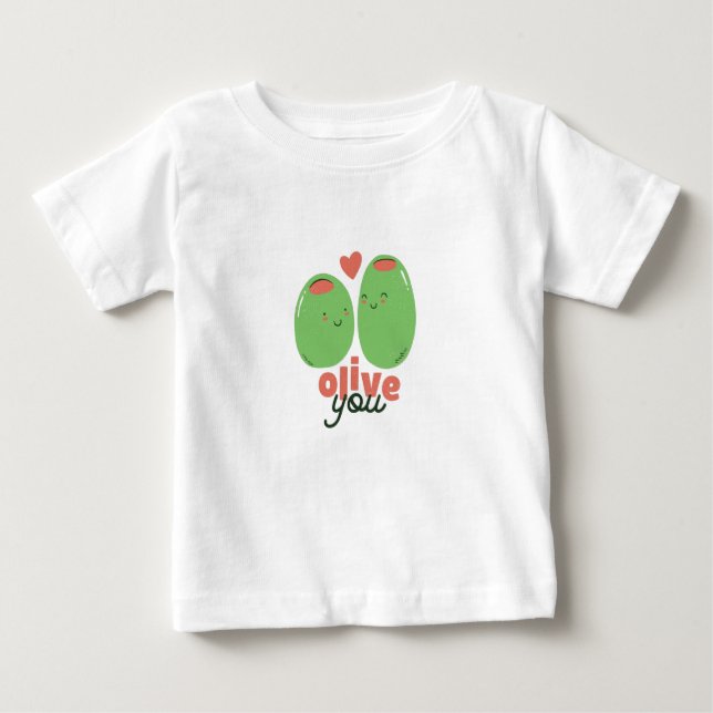 Camiseta De Bebé Olivos (Anverso)