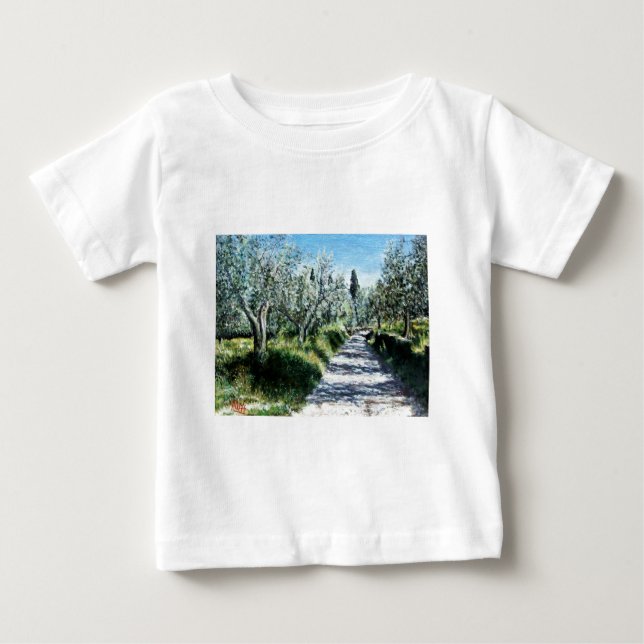 CAMISETA DE BEBÉ OLIVOS DE TOSCANA (Anverso)