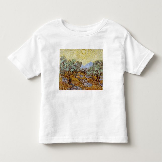 Camiseta De Bebé Olivos de Vincent van Gogh el |, 1889 (Anverso)