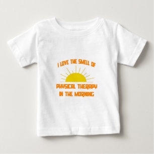 Camiseta De Bebé Olor a la terapia física en la mañana