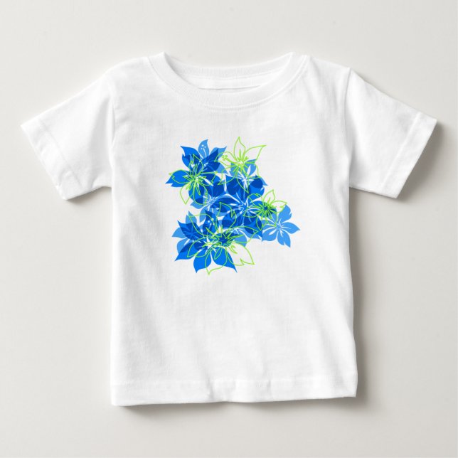 Camiseta De Bebé Olowalu Hibiscus Hawaiian Camo Tropical (Anverso)