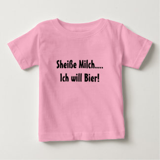 Camiseta De Bebé Olvídate de la leche, ¡quiero cerveza!