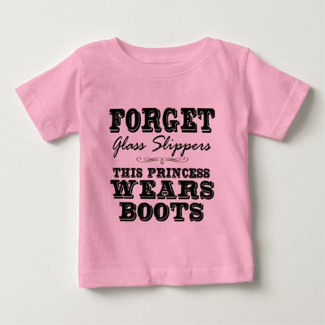 Camiseta De Bebé Olvídate de las zapatillas de cristal, esta prince (Anverso)