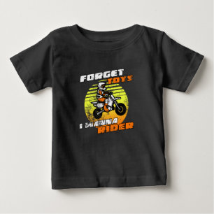 Camiseta De Bebé Olvídate de los juguetes que quiero hacer motocro