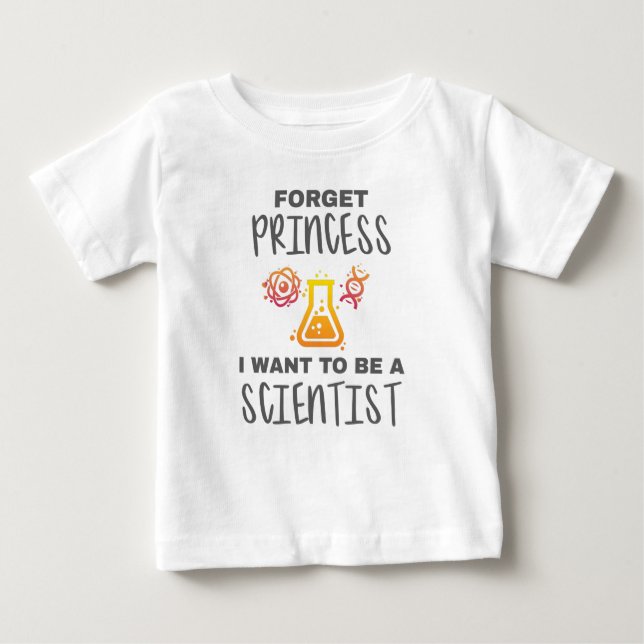 Camiseta De Bebé Olvídense de la princesa quieren ser jóvenes cient (Anverso)