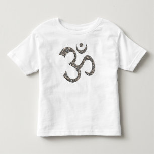 CAMISETA DE BEBÉ OM / AUM - PLATA