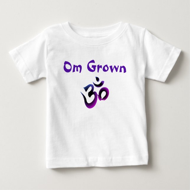 Camiseta De Bebé Om Grown Darple Purple Baby Tee (Anverso)