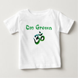 Camiseta De Bebé Om Grown Green Baby Tee