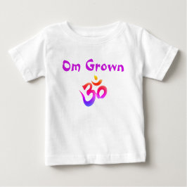 Camiseta De Bebé Om Grown Purple Baby Tee