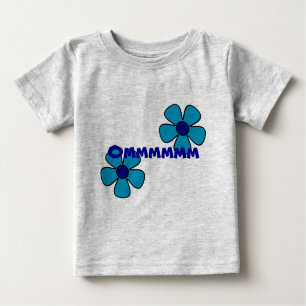 Camiseta De Bebé Om y Flores - Ropa de yoga para bebés