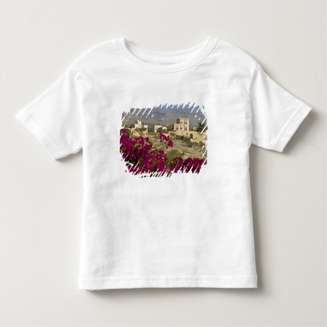 Camiseta De Bebé Omán, Montañas Hajar Occidental, Al Hamra. Ciudad (Anverso)