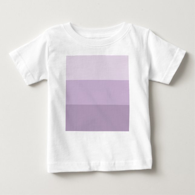 Camiseta De Bebé Ombre púrpura rayado (Anverso)