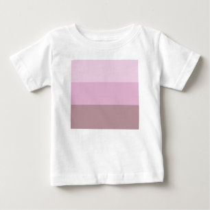 Camiseta De Bebé Ombre rayado rosado púrpura