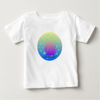 Ombre unicornio con gratitud de palabra