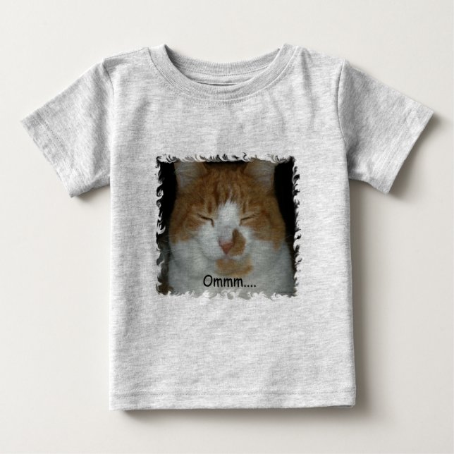 Camiseta De Bebé Ommm… Gatito (Anverso)
