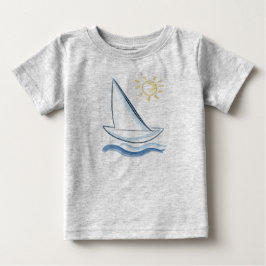 Camiseta De Bebé Ondas