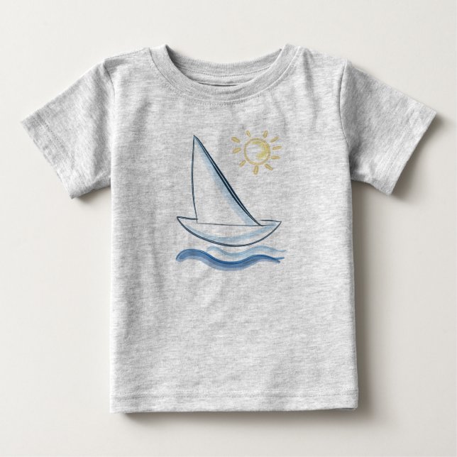 Camiseta De Bebé Ondas (Anverso)