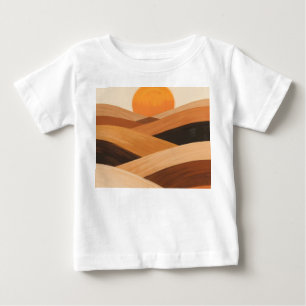 Camiseta De Bebé Ondas de arena suave al atardecer