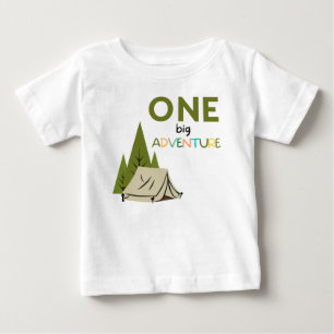 Camiseta De Bebé ONE big Adventure first birthday baby shirt