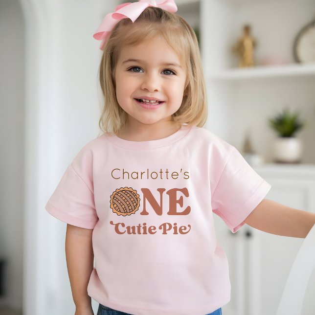 Camiseta De Bebé One Cutie Pie 1st Birthday (Subido por el creador)