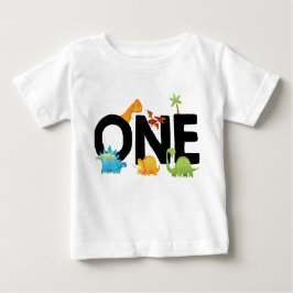Camiseta De Bebé One Dinosaur First Birday Boy T-Rex