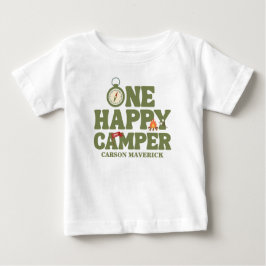 Camiseta De Bebé One Happy Camper Kids Birthday