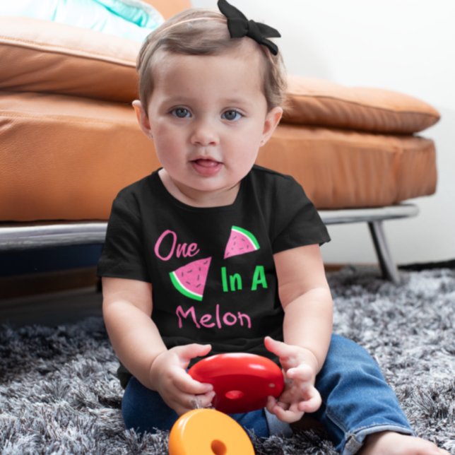 Camiseta De Bebé One In A Melon 1st Birthday (Subido por el creador)