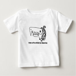 Camiseta De Bebé One-of-a-Kind-a-Saurus | Hand-Drawn Dinosaur Shirt