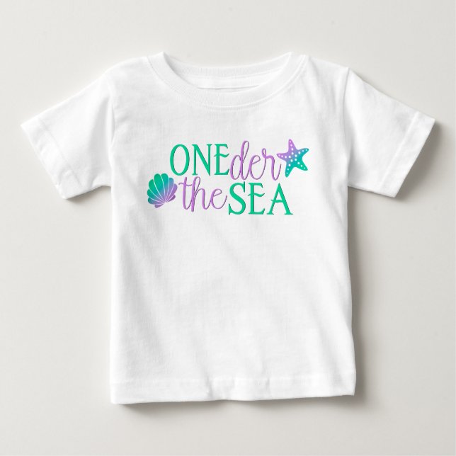 Camiseta De Bebé Oneder The Sea Birthday (Anverso)